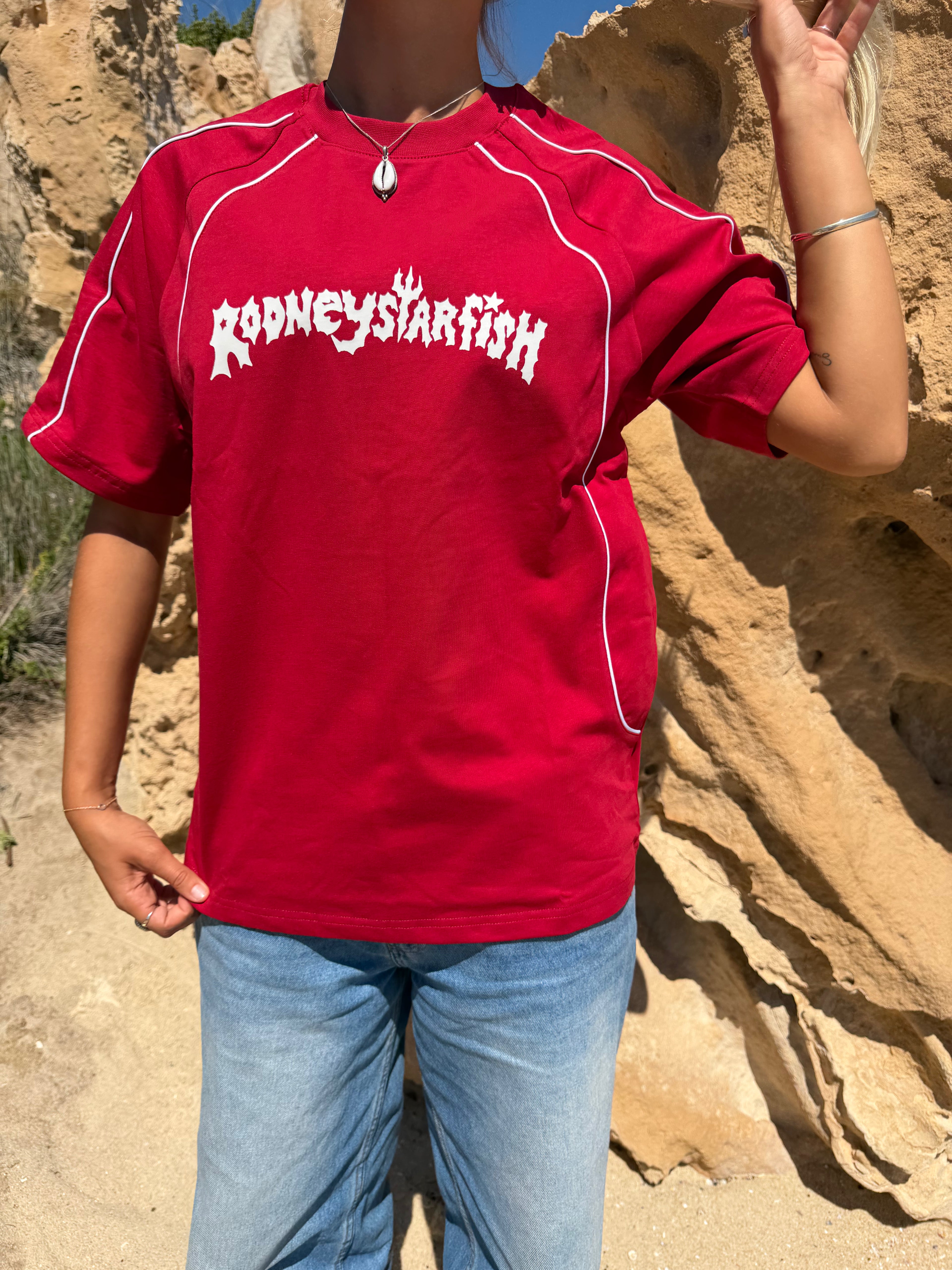Red n White tee