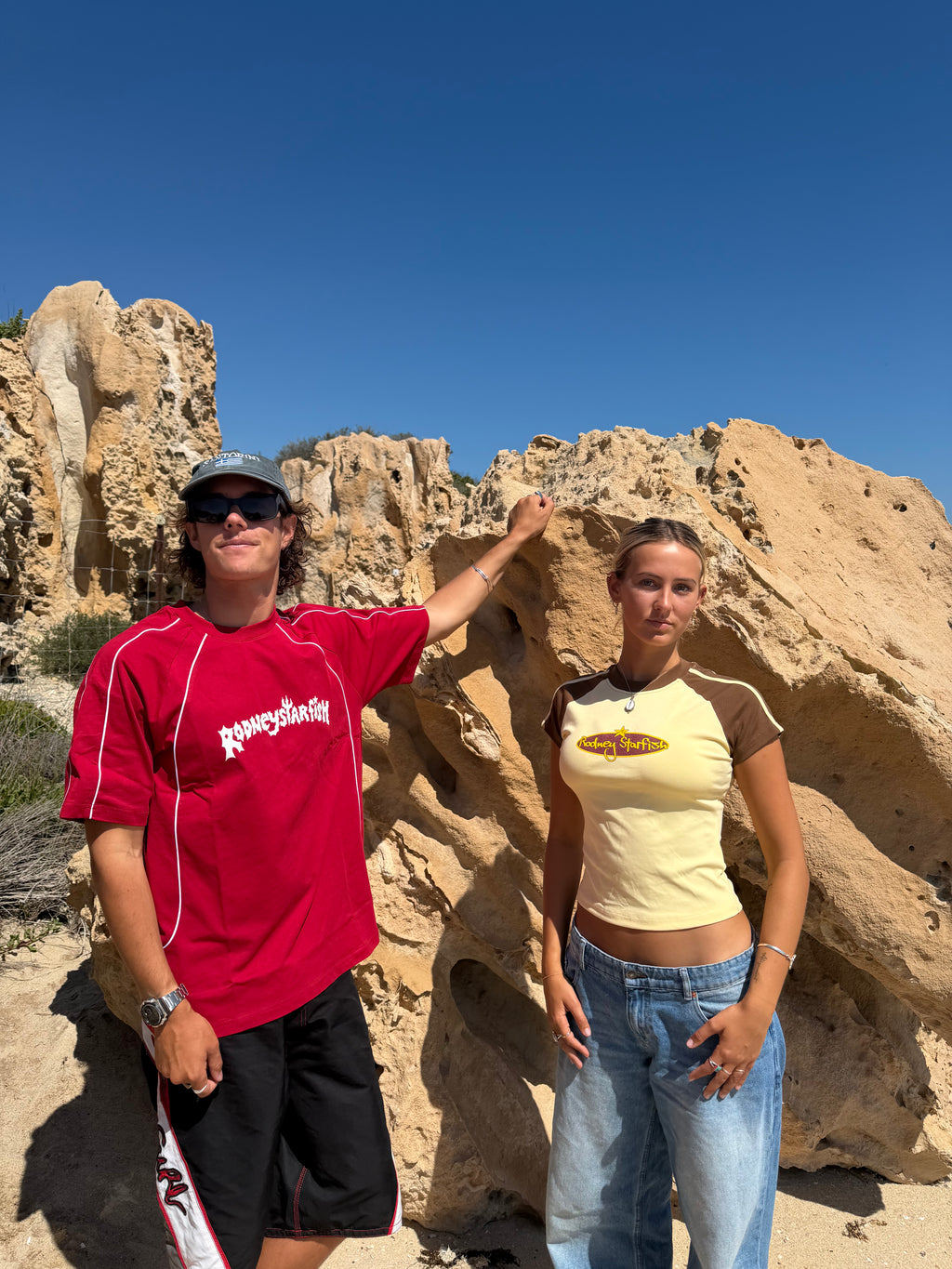 Lil Sun, Yellow & Brown Baby Tee