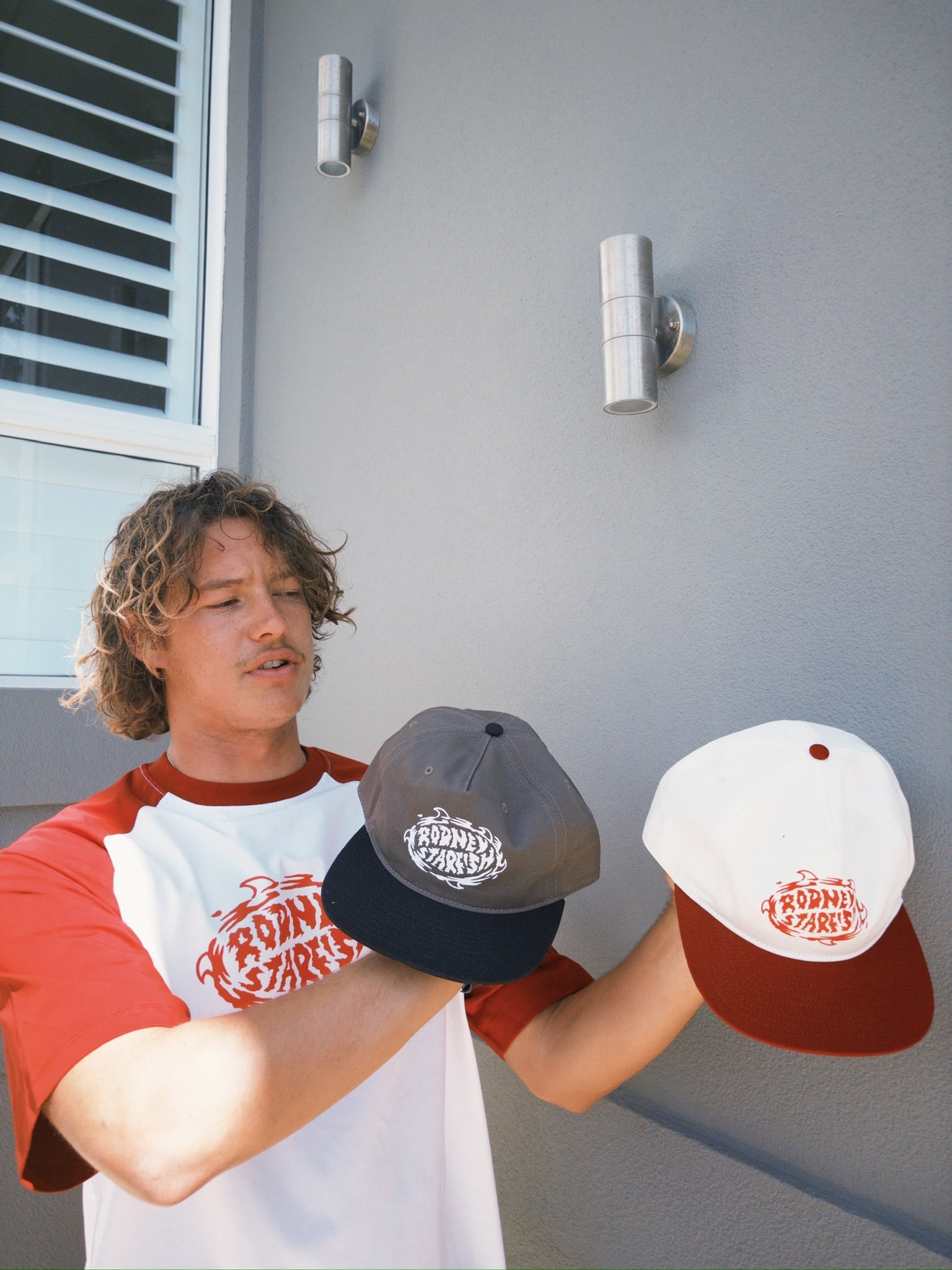 Rodneys two-tone hat